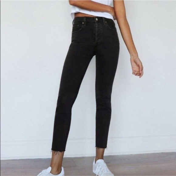Denim Forum Denim - Denim Forum by Aritzia The Yoko High Rise Slim 28L High-waisted slim jeans